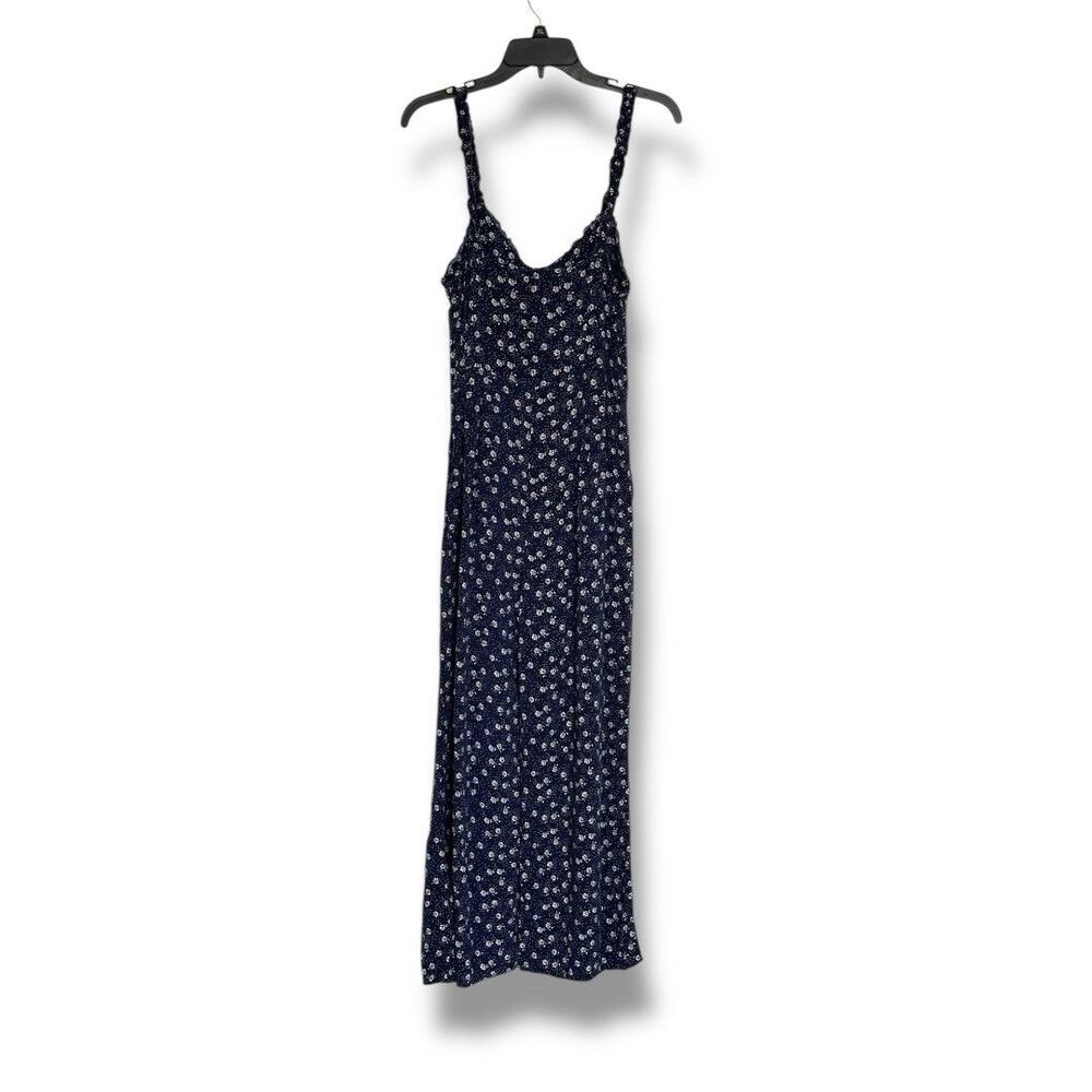 Urban Outfitters Blue Floral Sleeveless  Lightweight Jumpsuit S Boho Cottagecore